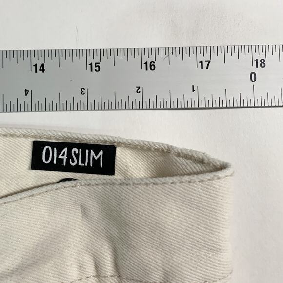 BlankNYC 34 Mens 014 Slim Sew Your Oats Cream Jeans 100% Cotton - Picture 7 of 10